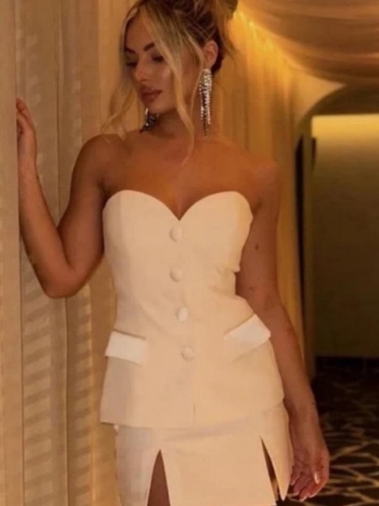 Zara Tops - Zara MIXED SATIN EFFECT BUSTIER